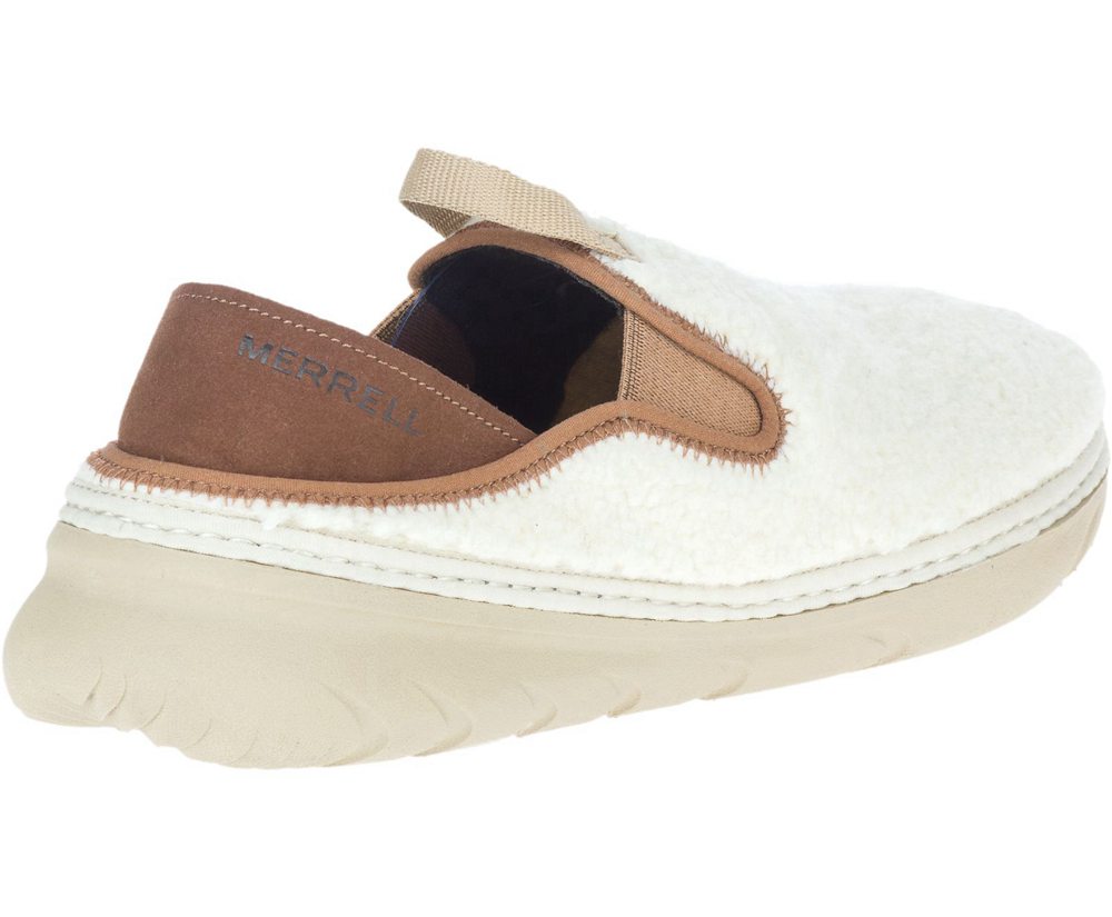 Merrell Slip Ons White - Hut Moc Cocoa - Womens 40IPFDLKA